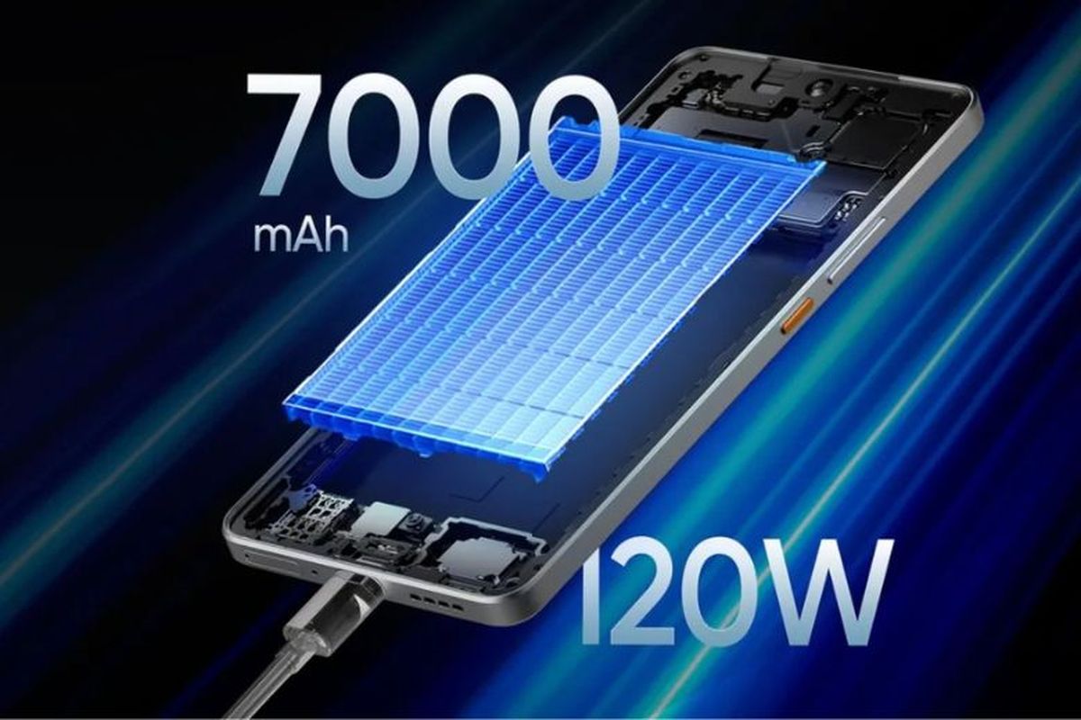 Ilustrasi baterai Silicon Carbon pada HP.