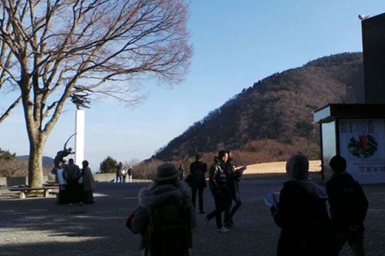 Suasana di Hakone Open Air Museum, Jepang. (KOMPAS.com/KURNIA SARI AZIZA)