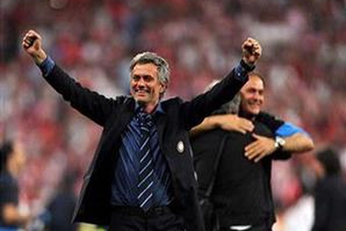 Pelatih Inter Milan, Jose Mourinho.