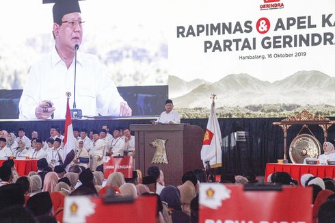 3 Sikap Politik Prabowo di Hadapan Ribuan Kader Gerindra