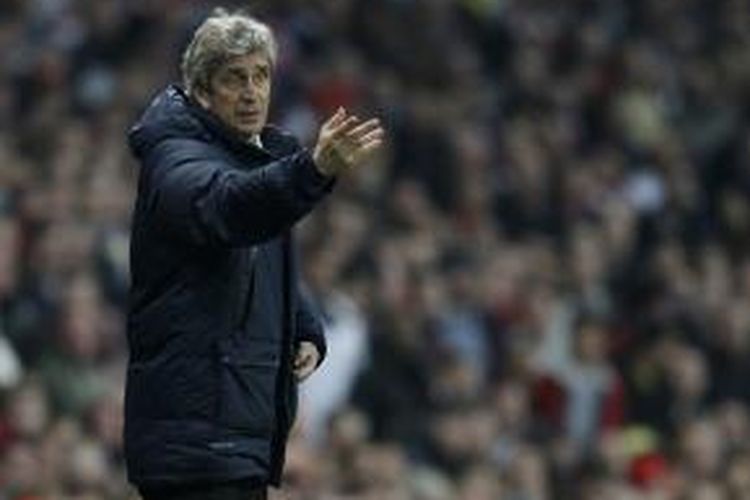 Manajer Manchester City, Manuel Pellegrini.