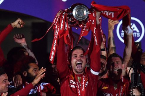 Liverpool Resmi Angkat Trofi Juara Liga Inggris Musim 2019-2020
