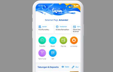 ilustrasi aplikasi Livin' by Mandiri.
