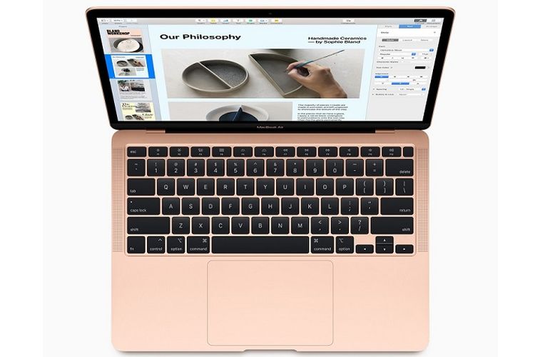 Apple MacBook Air 2020 dengan keyboard scissor-switch.