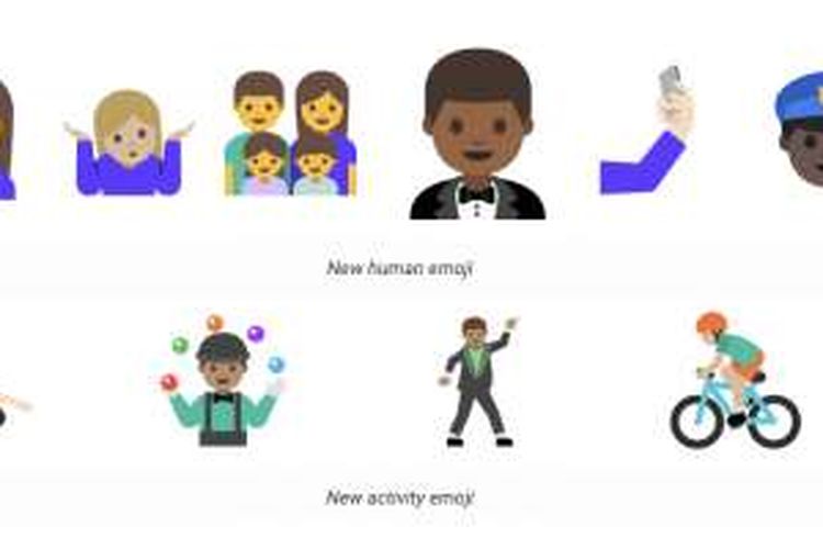 Google merancang ulang emoji di Android N sehingga terlihat lebih mirip manusia