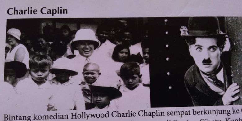 Dalam sejumlah literasi, Charlie Caplin pernah datang ke Stasiun Garut dan berfoto bersama masyarat sekitar. Dia kemudian naik kereta Garut-Cibatu dilanjutkan ke Yogyakarta.