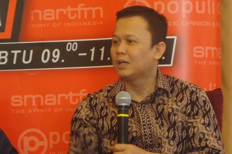 Ketua DPP Partai Golkar Andi Harianto Sinulingga dalam acara diskusi di bilangan Menteng, Jakarta Pusat, Sabtu (23/7/2016)