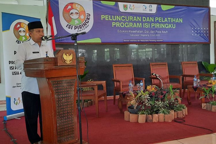 Program Isi Piringku diluncurkan di Kabupaten Magelang, Rabu (5/7/2023).