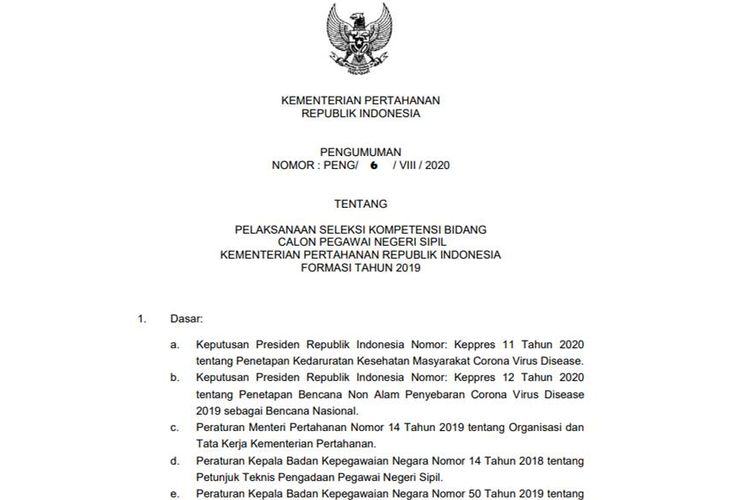 Simak Berikut Informasi Soal Skb Cpns Kemhan Wajib Bawa Rapid Test Halaman All Kompas Com