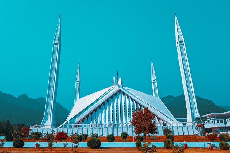 Masjid Faisal di Islamabad, Pakistan.