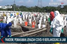 Tired Gravedigger in Indonesia's Surabaya Hopes Covid-19 Scourge Ends Soon