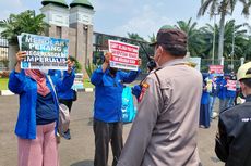 Mahasiswa Belum Terlihat, Serikat Buruh Lebih Dulu Demo di depan Gedung DPR RI