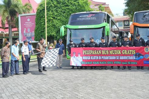 Pemkab Klaten Berangkatkan 10 Bus Mudik Gratis untuk Jemput Warganya di Perantauan