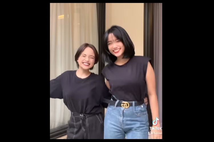 Adik dari almarhumah Vanessa Angel, Fuji, mengunggah video TikTok bersama perempuan yang diketahui bernama Jeje.