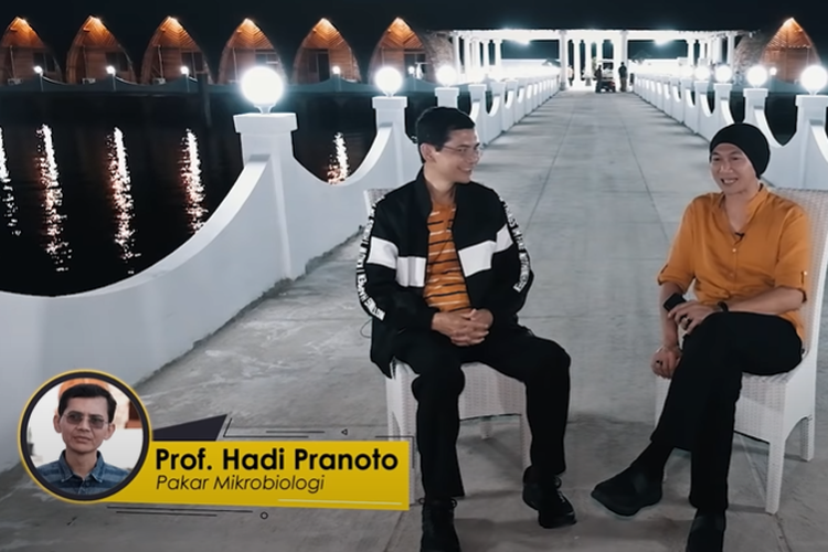 Tangkapan layar YouTube Anji bersama Hadi Pranoto