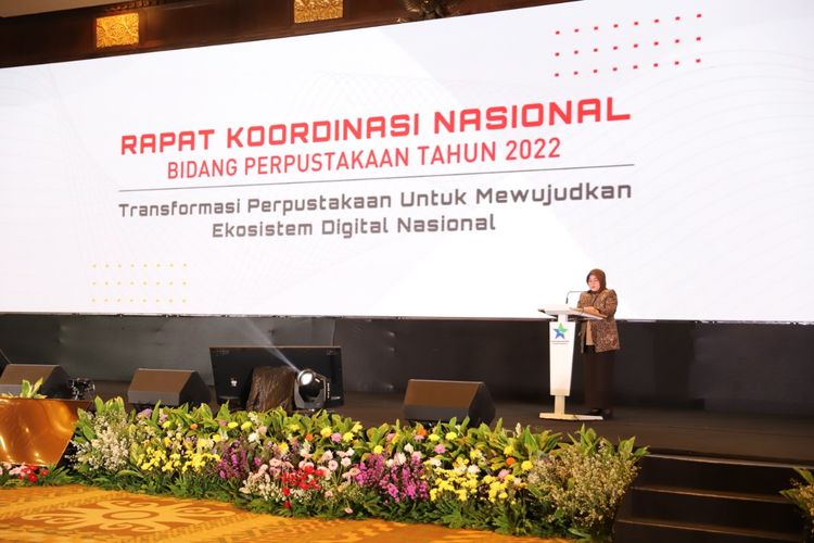 Rapat Koordinasi Nasional Bidang Perpustakaan 2022 telah resmi ditutup oleh Ofy Sofiana, Sekertaris Utama Perpusnas di Ballroom Hotel Bidakara Jakarta pada Rabu, (30/3) petang, hari ini.