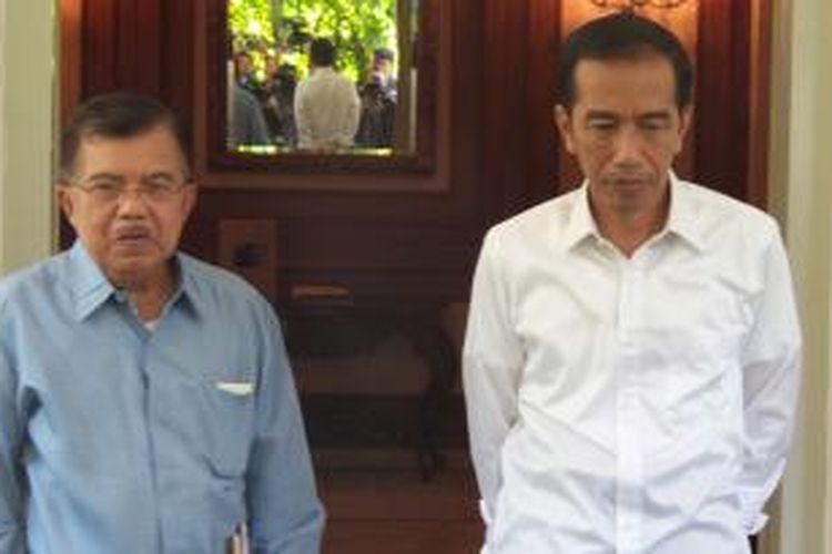 Presiden dan wakil presiden Joko Widodo (kanan) dan Jusuf Kalla.