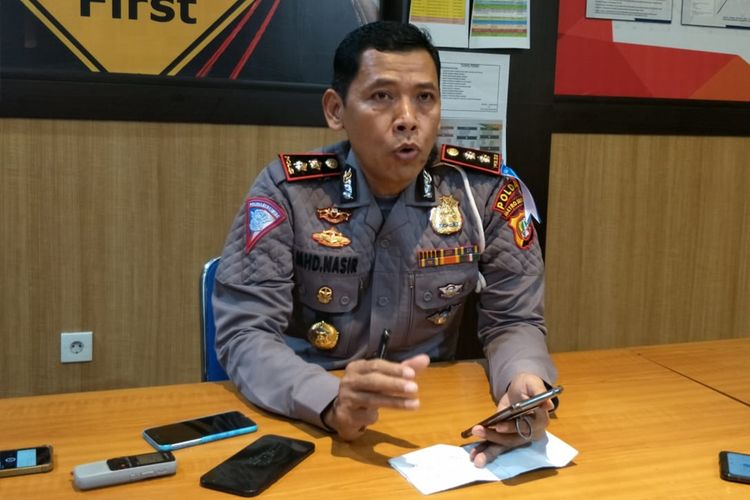 Kasubdit Gakkum Ditlantas Polda Metro Jaya AKBP Muhammad Nasir di Polda Metro Jaya, Senin (9/9/2019).