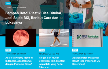 POPULER TREN] Populer Tren 19 Juni 2024: Cara Tukar Botol Plastik ...