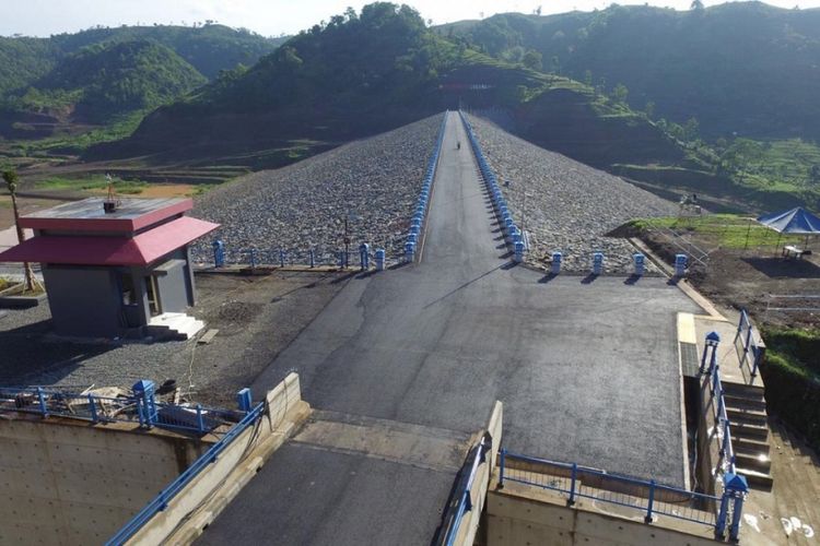 Bendungan Logung di Kabupaten Kudus, Jawa Tengah.