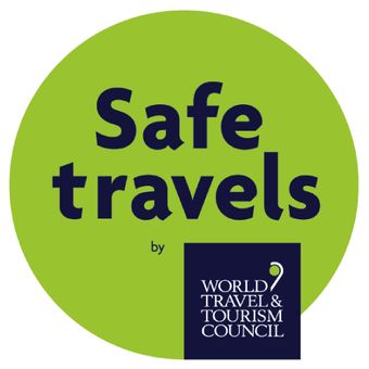 Sertifikat Safe Travels yang dikeluarkan WTTC.