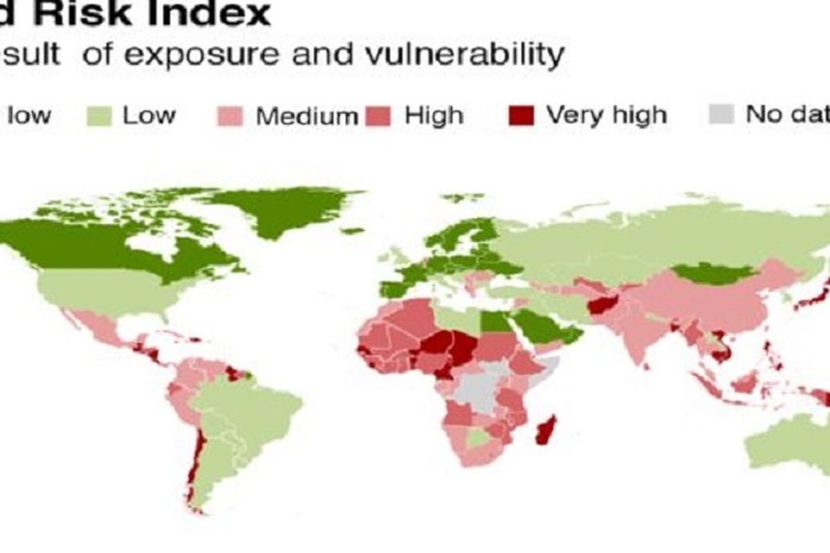 Peta risiko bencana dunia