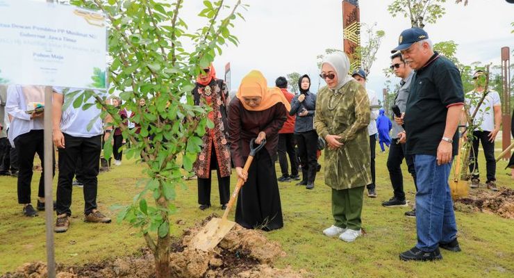 Jatim Tanam Pohon Majapahit di IKN, Simbol Sinergi Rp 1 Triliun