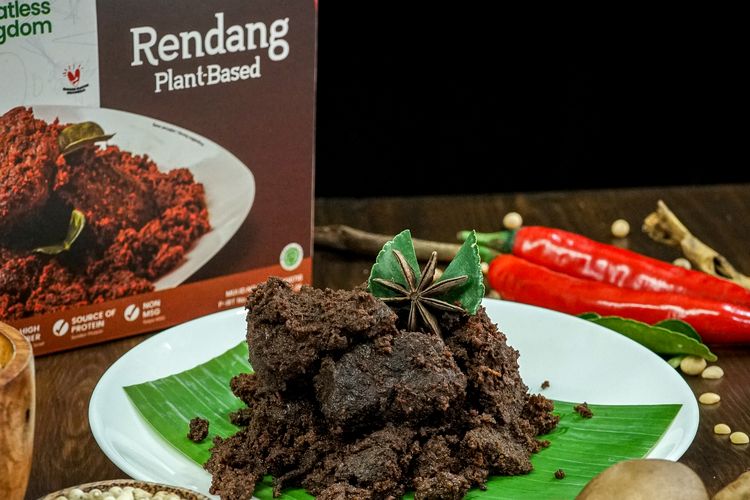 Rendang produksi Meatless Kingdom terbuat dari jamur.