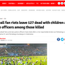 Media Asing Soroti Tragedi Kanjuruhan Malang yang Menewaskan 127 Orang