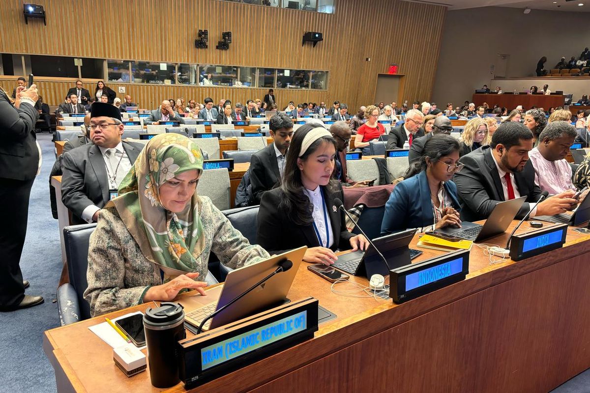 Wamen BKKBN Pamer Program MBG dalam Sidang di Markas Besar PBB 