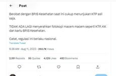 Benarkah Berobat Menggunakan BPJS Kesehatan Bisa dengan Menunjukkan KTP? 