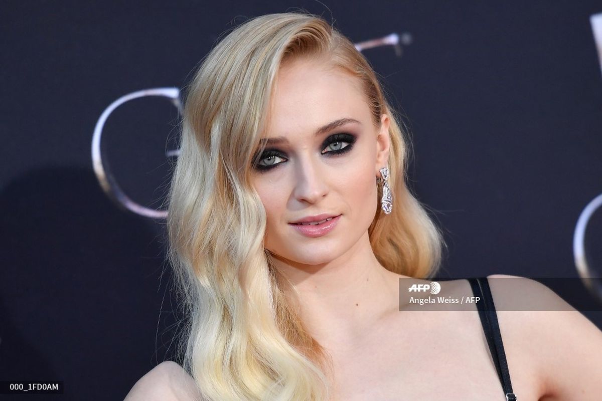 Aktris asal Inggris Sophie Turner menghadiri pemutaran perdana pemutaran perdana musim ke-8 Game of Thrones di Radio City Music Hall, New York City, pada 3 April 2019. 