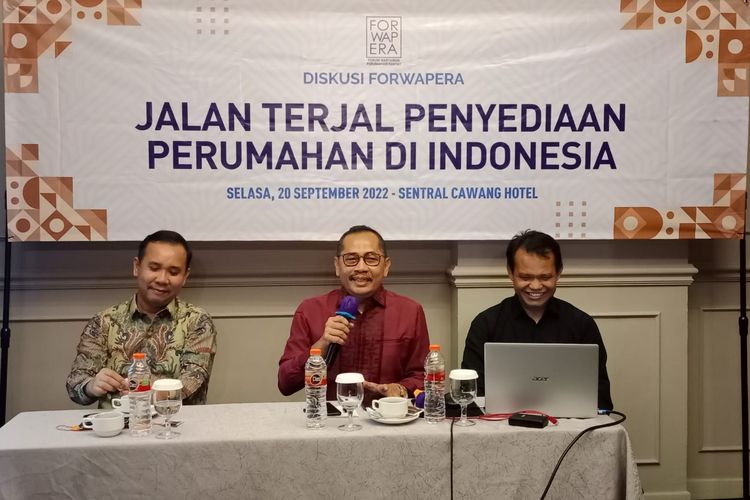 Diskusi Forwapera bertajuk Jalan Terjal Penyediaan Perumahan Rakyat, Selasa (20/9/2022)