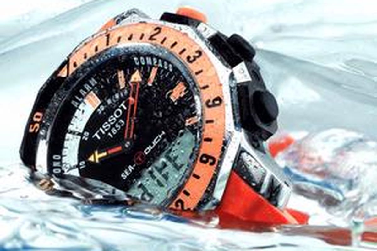 Tissot Sea Touch, memiliki resistensi terhadap air hingga kedalaman 200 meter.