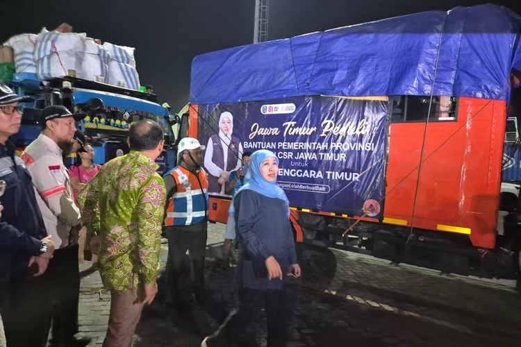 Pemprov Jatim Targetkan Bantuan Logistik 100 Ton untuk Korban Gempa NTT