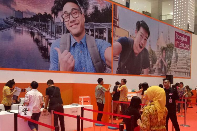 Suasana Jetstar Travel Fair 2017 pada hari kedua, Sabtu (9/9/2017). Jetstar Travel Fair 2017 digelar di Mall of Indonesia, 8-10 September.