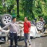 Hantam Pembatas Jalan, Pajero di Pamekasan Terguling, Pengemudi Meninggal