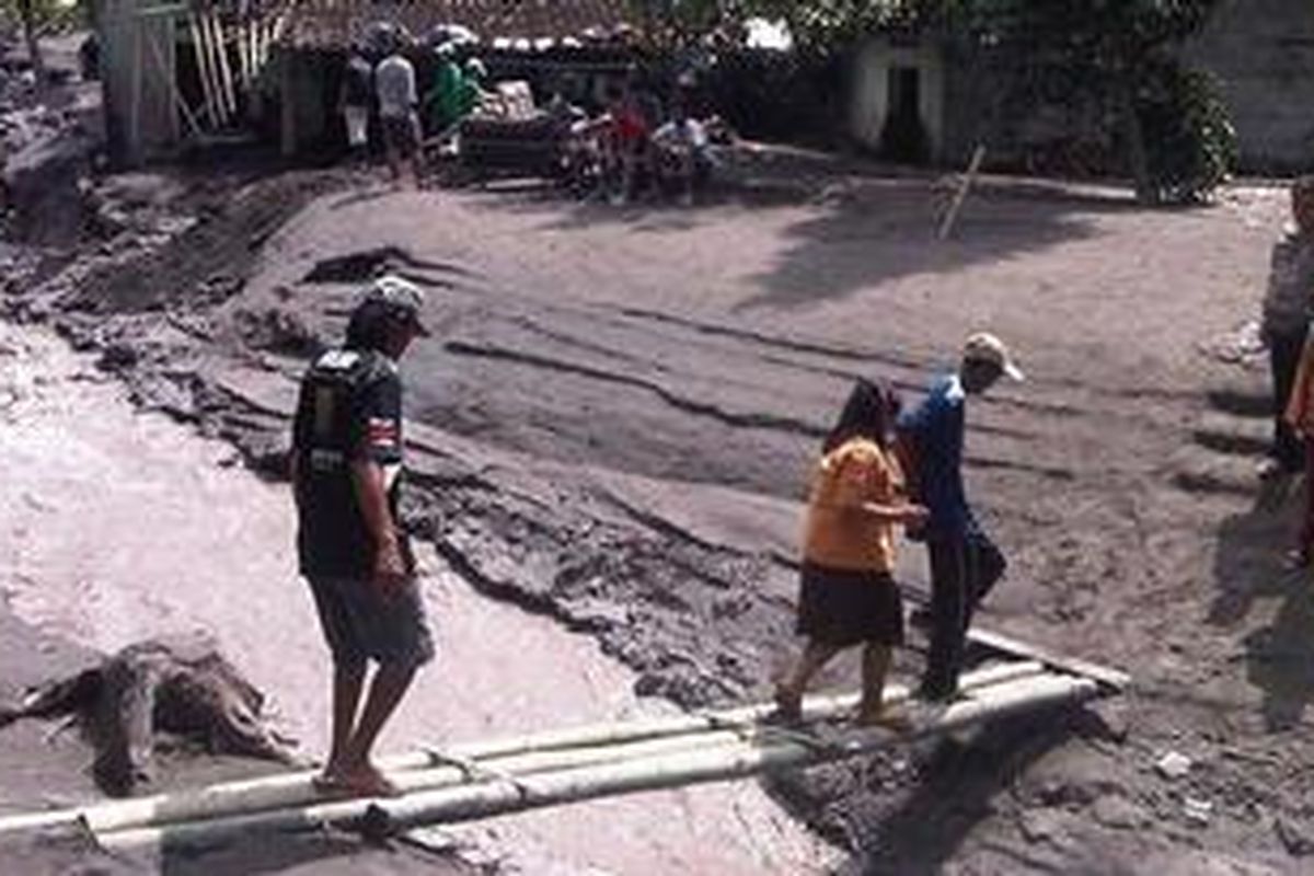 Ilustrasi: Lahar dingin Merapi 