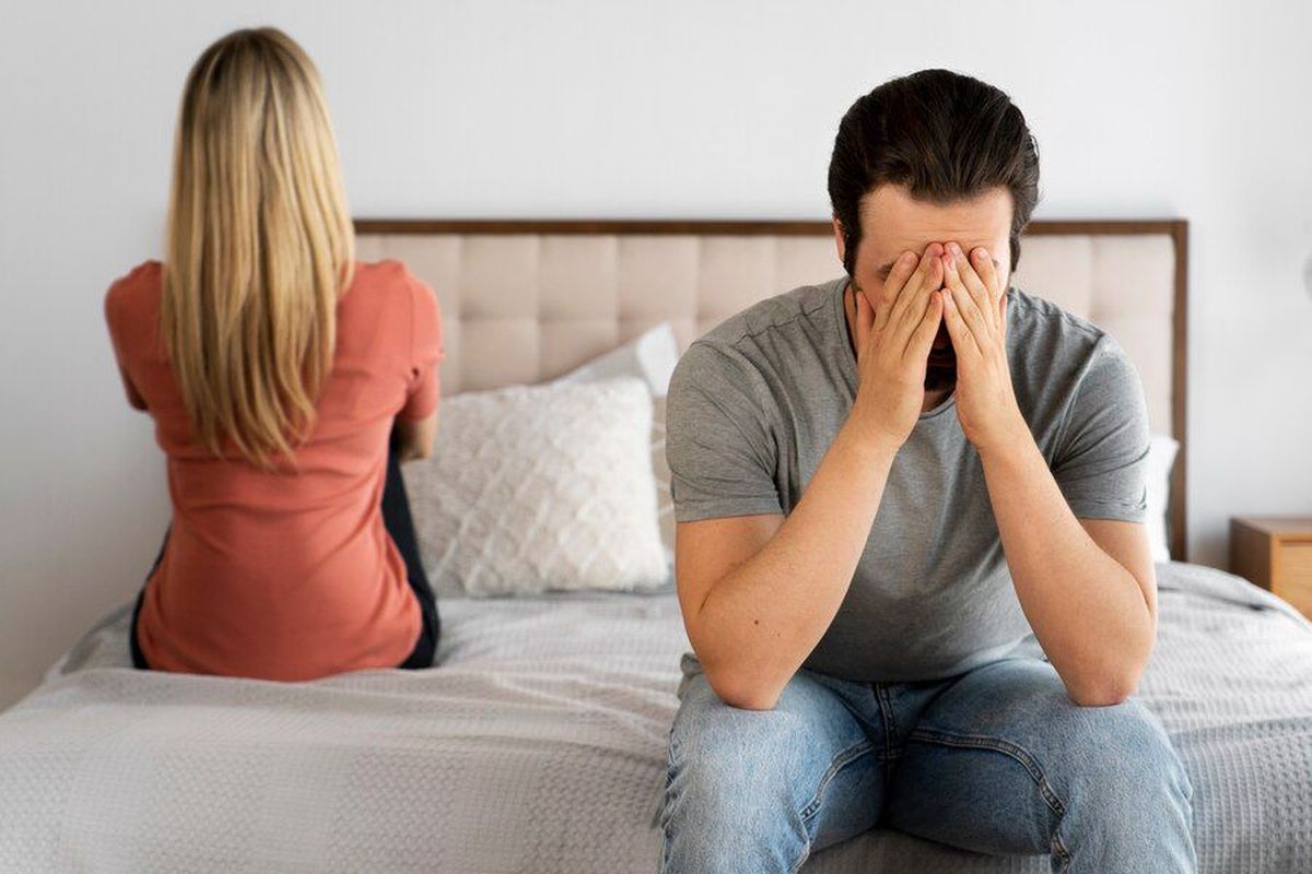Ilusrasi pasangan yang sedang bertengkar akibat perselingkuhan