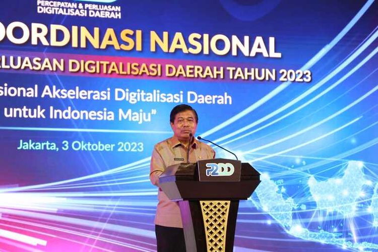 Rapat Koordinasi Nasional (Rakornas) P2DD di Hotel Grand Sahid Jaya, Jakarta, Selasa (3/10/2023) 