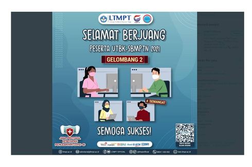 Hari Ini, Ujian Gelombang 2 UTBK-SBMPTN 2021