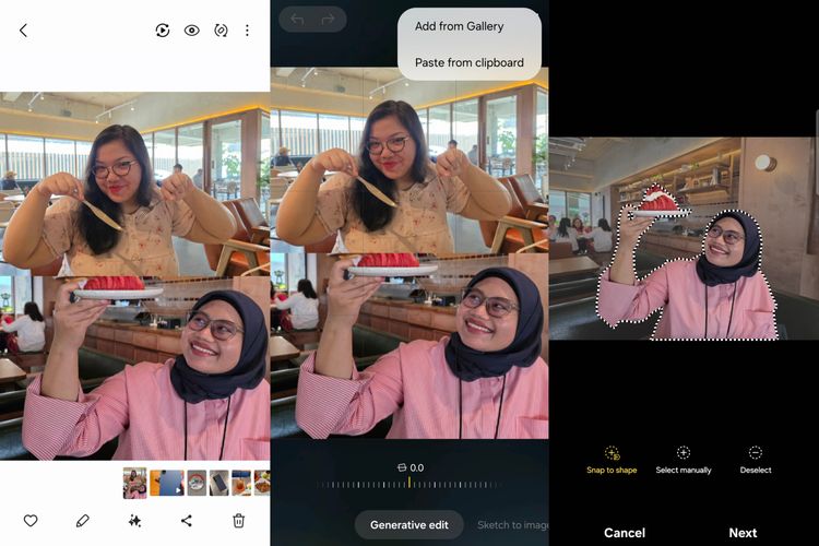 Tutorial edit foto Gen Z langsung dari HP Samsung pakai Generative Edit.