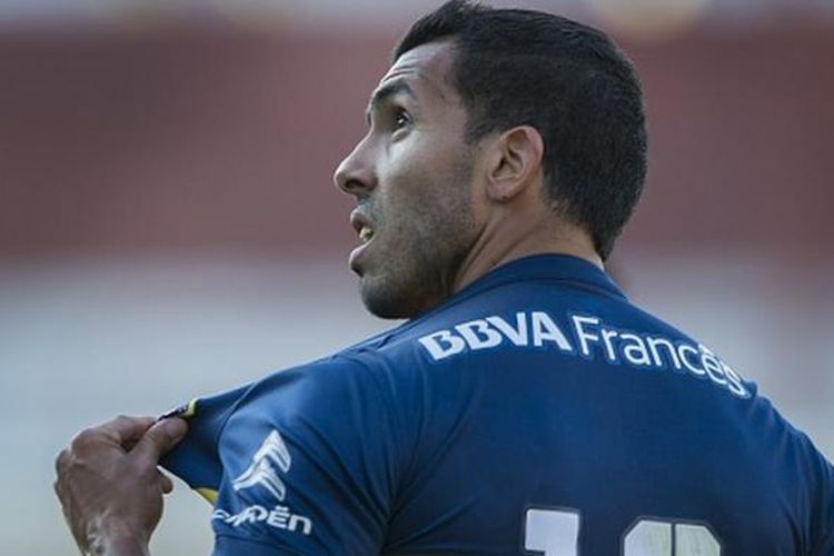 Striker Boca Juniors, Carlos Tevez. 