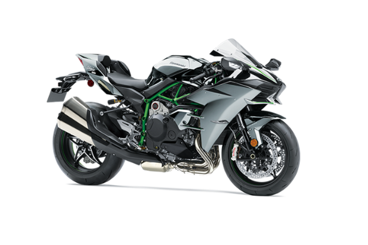 ilustrasi motor Kawasaki Ninja H2.