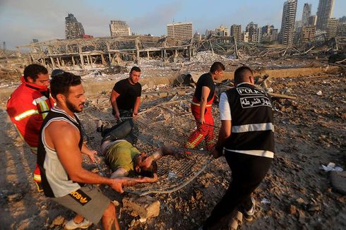 Korban Tewas Ledakan di Beirut, Lebanon, Telah Mencapai 100 Orang 