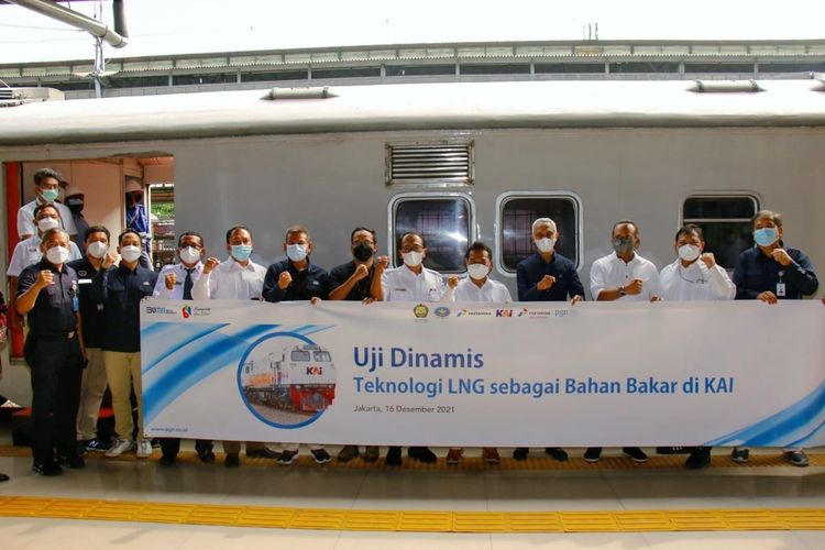 PGN dan KAI uji coba dinamis LNG sebagai bahan bakar kereta