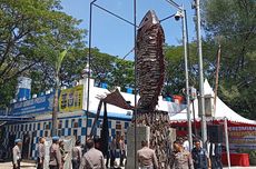 Tugu Ikan Terbuat dari 5.000 Knalpot Brong Jadi Ikon Baru Makassar