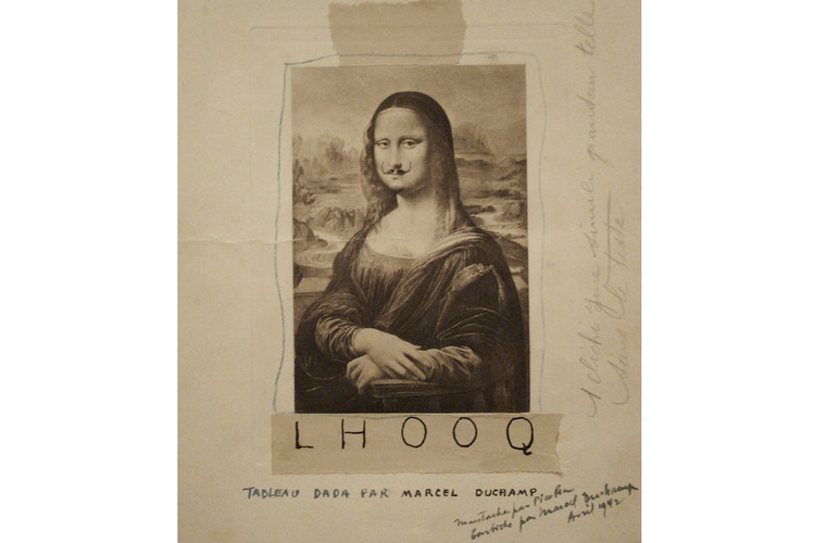 L.H.O.O.Q. karya Marcel Duchamp.