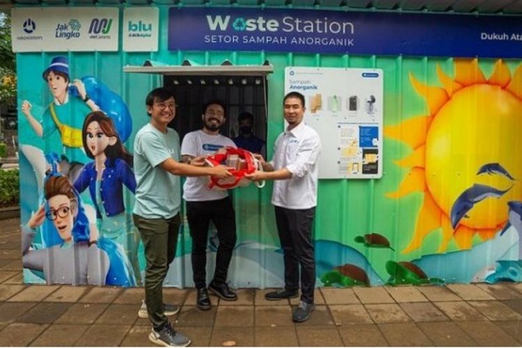 Waste Station di Taman Dukuh Atas, Jakarta