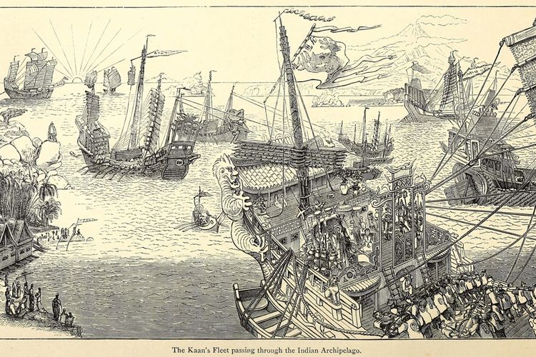 Armada Kubilai Khan dari Kekaisaran Mongol yang ditugaskan untuk menyerang Jawa pada 1293.